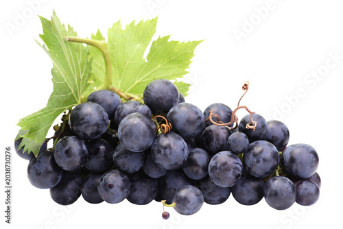 Grapes isolated on white background