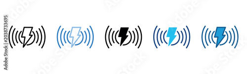 Фотография Wireless Icon Set Multiple Style Of