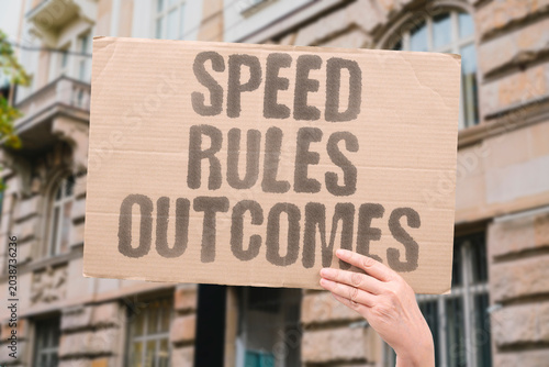 Fotografía "Speed Rules Outcomes" Faster connections decide who succeeds today