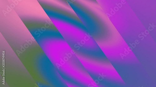 Abstract Background Animation with Soft Gradient Lines in Pink Blue Purple Colors Moving Downward