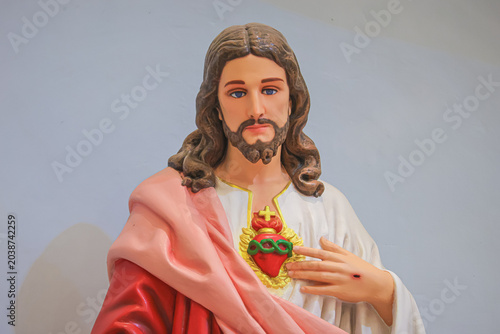 Sacred heart of Jesus Catholic religious statue