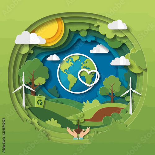 Business growth and financial success concept vector illustration