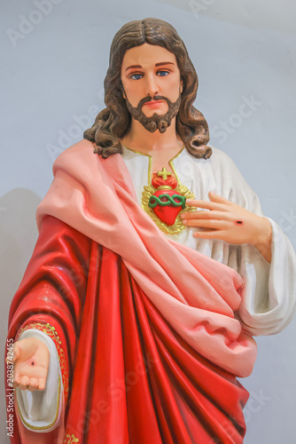 Sacred heart of Jesus Catholic religious statue