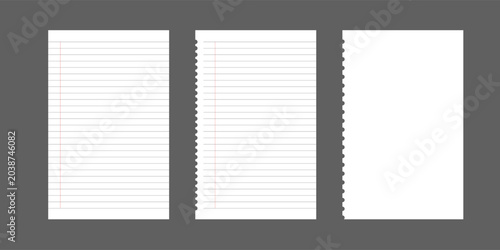 Schilderij op canvas Collection of various white papers for your text