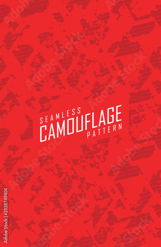 Seamless Camouflage Pattern Vector Background