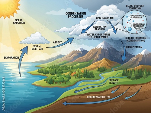 Understanding the Water Cycle From Evaporation to Precipitation and Groundwater Flow