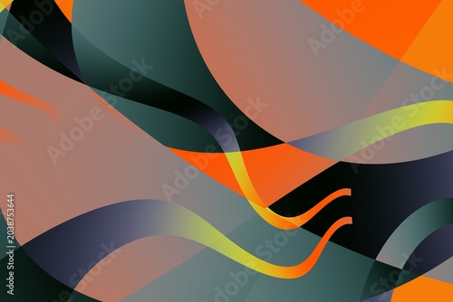 Fotografía Fluid abstract background with colorful gradient
