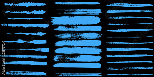 Quadro su tela Beautiful Brushes vector collection
