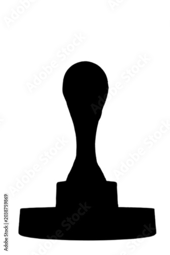 Black and white silhouette of a  holding a trophy