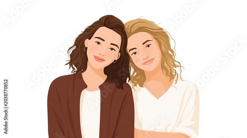 best friends,best friends,simplist Vector art,white background,white background 