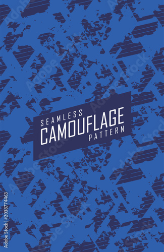 Abstract Seamless Camo Pattern for Sportswear