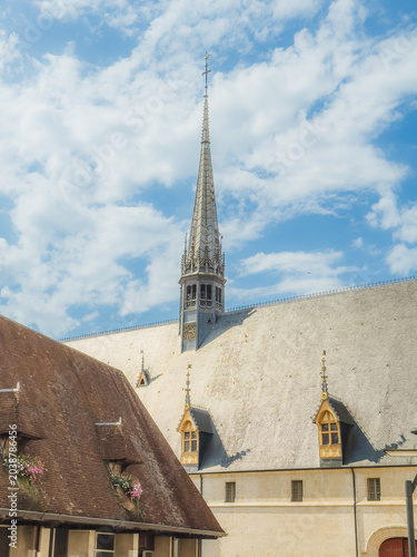 Traditional Cathedral building in Beaune, France