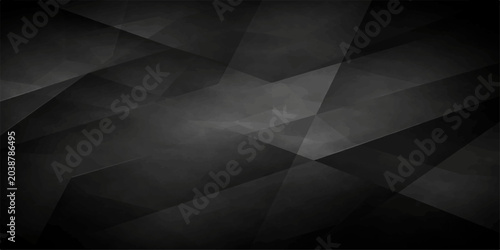Foto Abstract black geometric background featuring a modern mosaic pattern of dark po