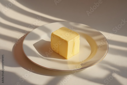 butter on plate