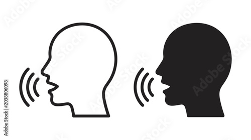 Foto Conversation Between Two People Illustrated