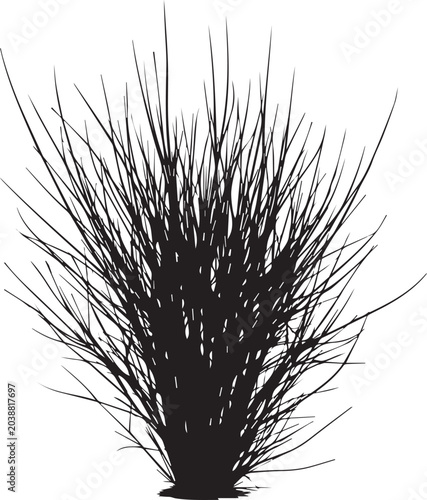 Tableau sur toile Black feather duster with bristles close up