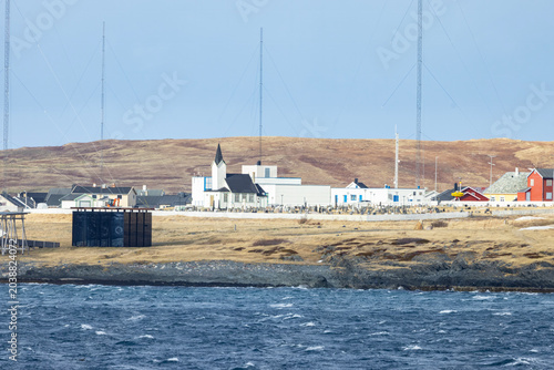 Part of Vardø seen from the coastal route