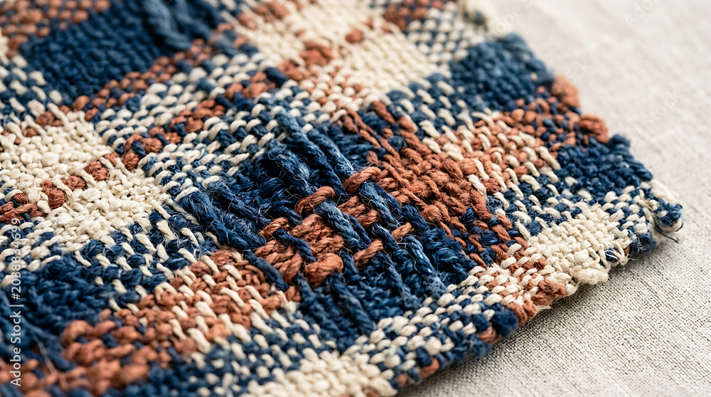 Fototapeta premium Real Textile Weave Pattern Detail