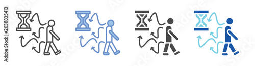 Foto Scarcity Mind Icon Set With Multiple Styles Vector Illustration