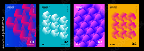 Photos Set of Abstract Posters