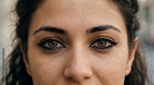 Close up portrait of woman eyes variant