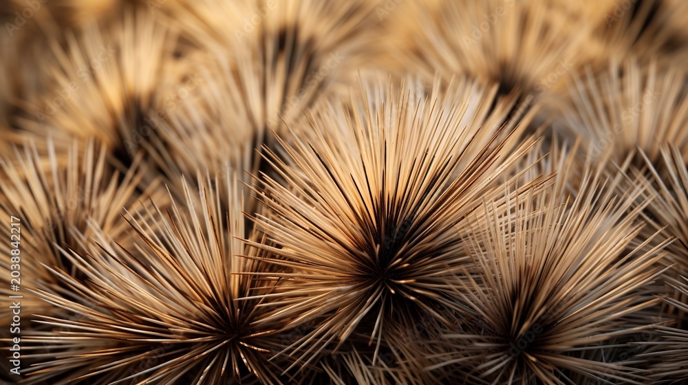 Obraz premium A photo of a porcupine's quills.