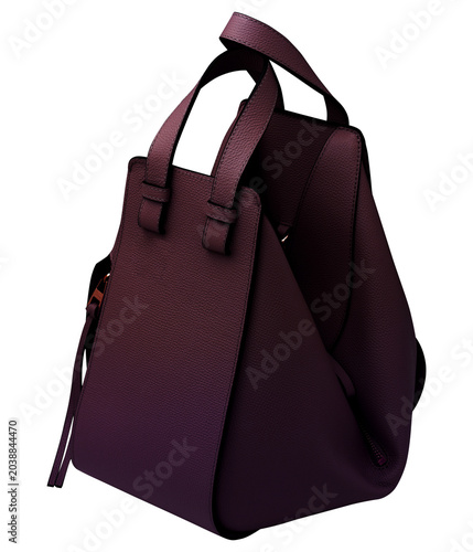 Image of a handbag for fashion on transparent background