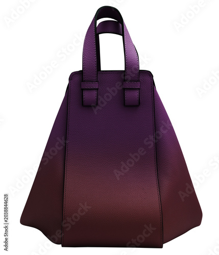 Image of a handbag for fashion on transparent background