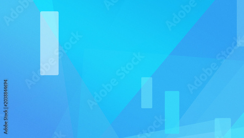 Foto Abstract blue geometric background with translucent rectangular bars, soft glow and futuristic feel, ideal for tech presentations, dashboards, and headers with copy space