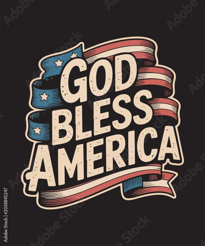 Obraz na plátně God bless america