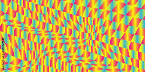Bild auf Leinwand abstract texture | colored gingham pattern | retro intersecting striped backgrou