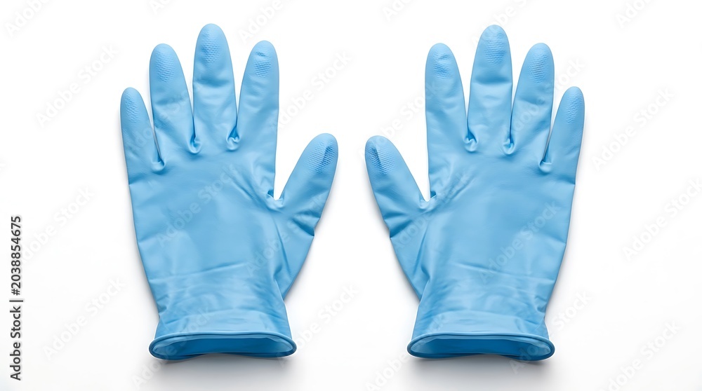 Fototapeta premium Blue Latex Gloves