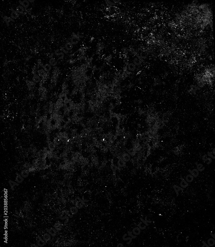 Tableau sur toile Distressed black grunge background with dust particles and scratches, a weathered concrete texture with subtle imperfections, dark abstract wallpaper