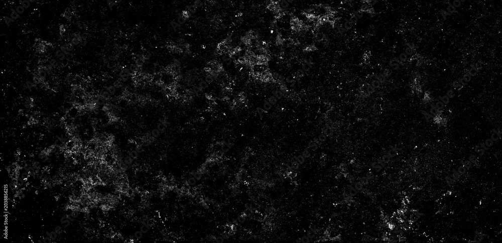 Obraz premium Dark abstract background with fine dust and scratches, distressed film grain texture, grunge overlay for creative projects, vintage aged surface effect.