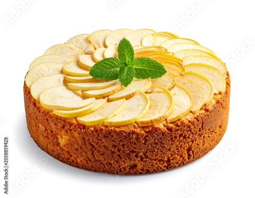 Apple Cake with Mint.