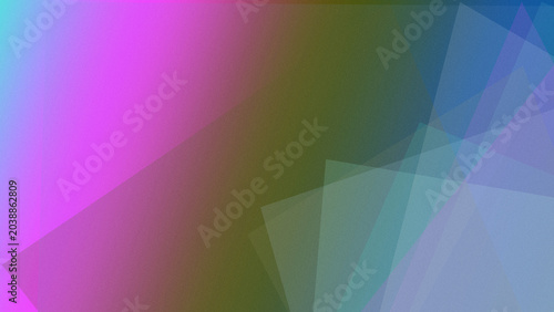 Принти на полотні Rainbow-toned abstract geometric facets flow together with soft haze, creating an upbeat modern background for marketing, websites, and event flyers