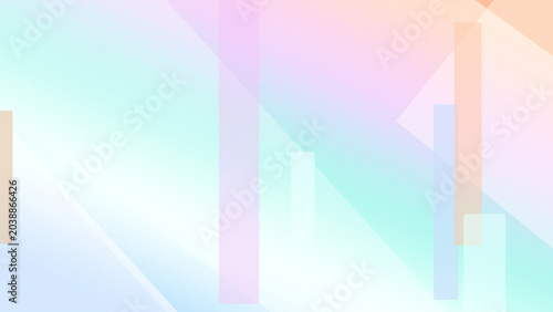 Warm pastel rainbow gradients with translucent rectangular bars create a bright abstract backdrop, suitable for holiday banners, creative presentations, and UI.