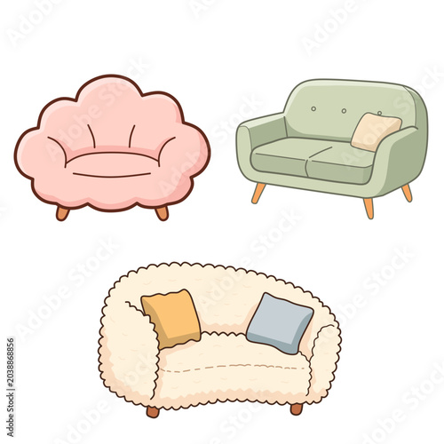 Cozy Living Room Sofa Collection