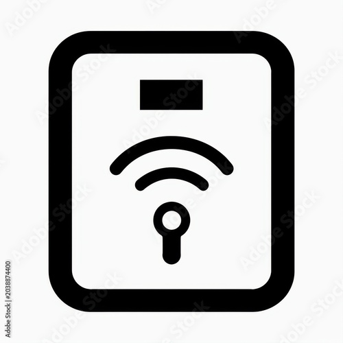 Wireless Access Point Icon for Connectivity and Internet Networking Design