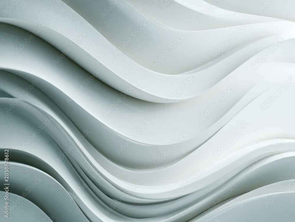 Fototapeta premium Abstract Wavy Surface Background with Dynamic Shadow and Highlight Play Pattern