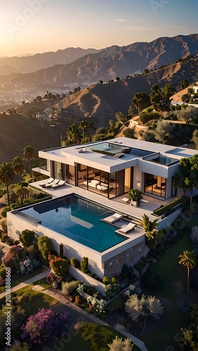 Modern hilltop estate