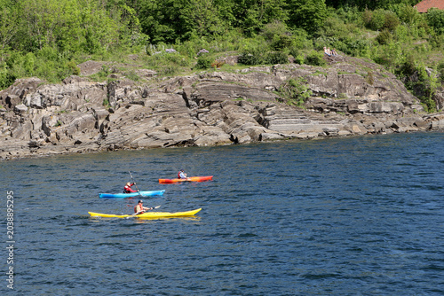 Canvas Print Three kayak