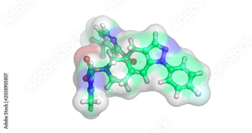 Canvas Print Relacorilant, endocrine drug / selective glucocorticoid receptor antagonist for