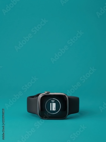 Smartwatch controlling a modern home lock