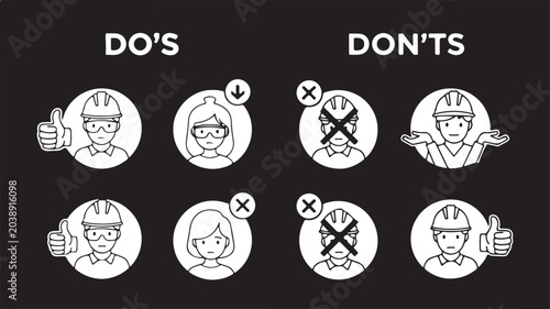 Photos Industrial Safety Compliance Do's and Don'ts Infographic