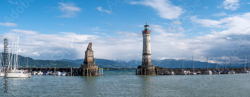 Lindau, Deutschland: Panorama am Hafen