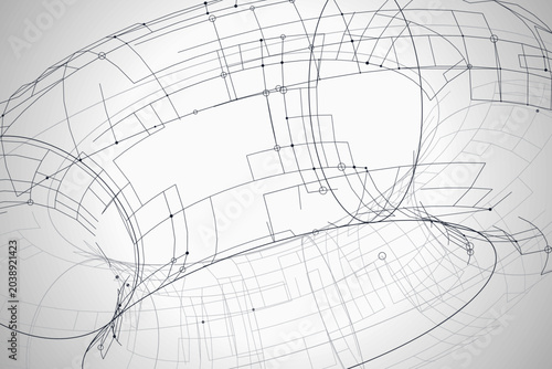 Clean Wire Torus Background