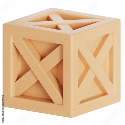 Package 3D illustration