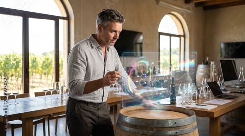 Expert Winemaker Innovating with Augmented Reality for Precision Wine Analysis and Quality Control