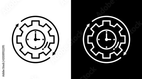 Konstfotografi Consistency Black White Icon Set Design